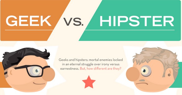 geeks vs hispters Geek Vs Hispter, todas sus diferencias en una infografia